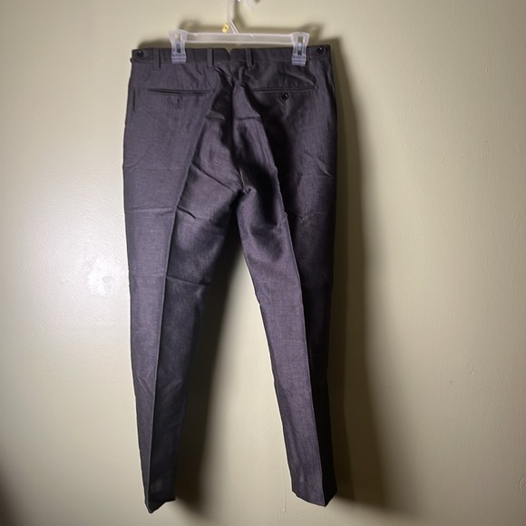 Banana Republic men Gray Dress Pants Classic Straight-Leg - Picture 3 of 5